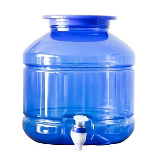 SANJU 10L Plastic Water Dispenser for 20 Litre Bottle Jar with Tap Pack of 1, Multicolor (Matka)