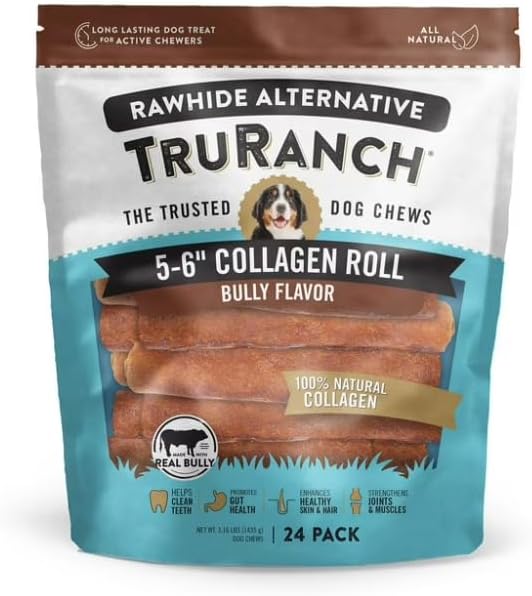 TrueRanch Collagen 6" Bully Rolls, 24 ct.