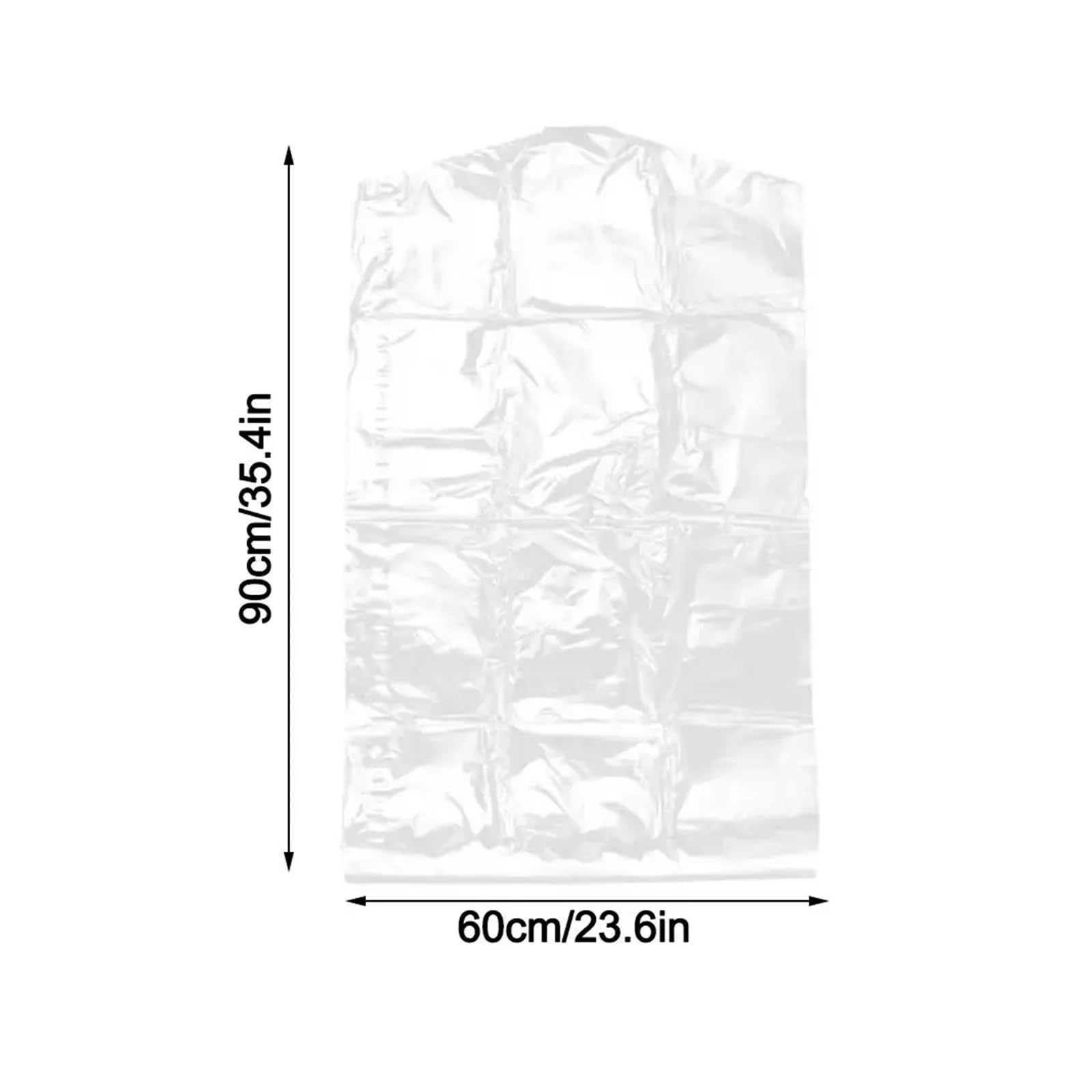 fundas para ropa 10Pcs Thickened Clothing Dust Bag Visible Suit Cover Transparent Household