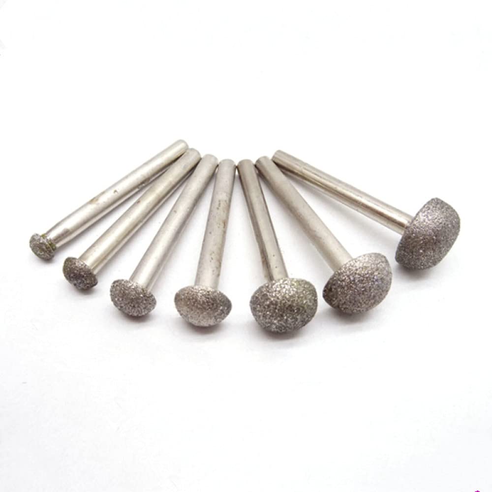 Muelas de diamante, brocas de esmeril para uñas, Brocas de diamante for esmeril de uñas (paquete de 5), vástago de 6 mm, 8-20 mm(6mmx18mm)