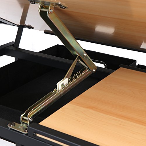 Image of NOVA MICRODERMABRASION Adjustable Height Drafting Desk Drawing Table Tiltable Tabletop for Reading, Writing Art Craft w /Stool and Drawers