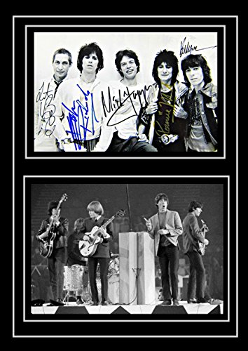 Superbe Qualité Rolling Stones Photo/autographe Signée