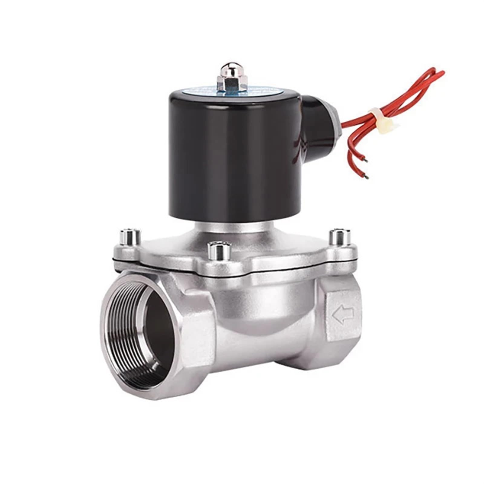 Gnqukebwh Bsp-24Vac 1" Stainless Steel Solenoid Valve Normally Closed Dn25 Pipeline Control Switch Water Valves For Oil Air 220V 24V 12V(Bsp-24Vac)