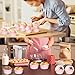 100 Pack 5oz Cupcake Pans with Dome Lids, Disposable Ramekin Cupcake Liners,Reusable Mini Muffin Case Dessert Containers for Birthday Wedding Party - Pink