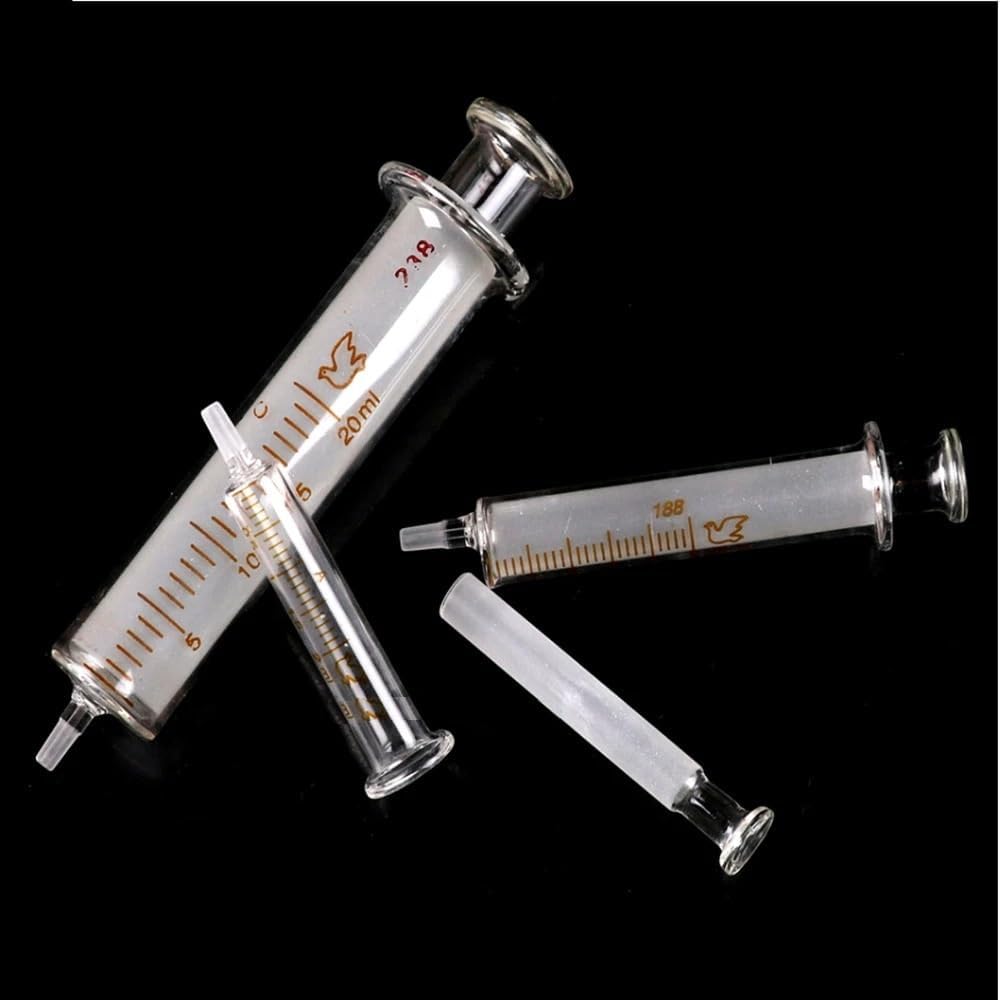 Wszystkie Rozmiary Od 1 Ml Do 100 Ml Jednorazowa Szklana Strzykawka Laboratoryjna Szklana Strzykawka Do Płynu Pipeta Do Przenoszenia Bez Igły, 100ml 1pcs