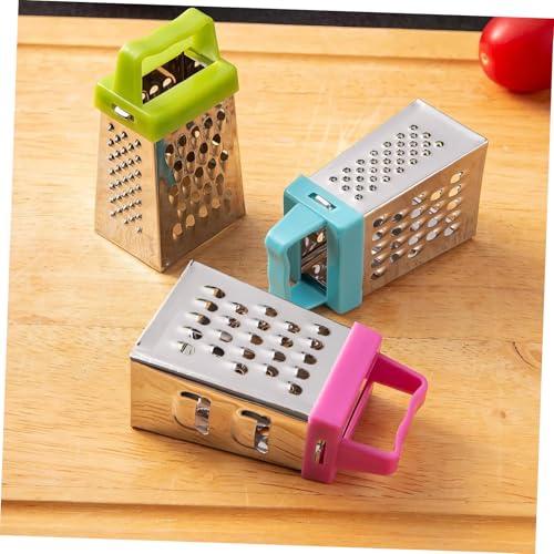 Set de 3 Mini Ralladores de Ajo y Queso de Acero Inoxidable miniatura 7