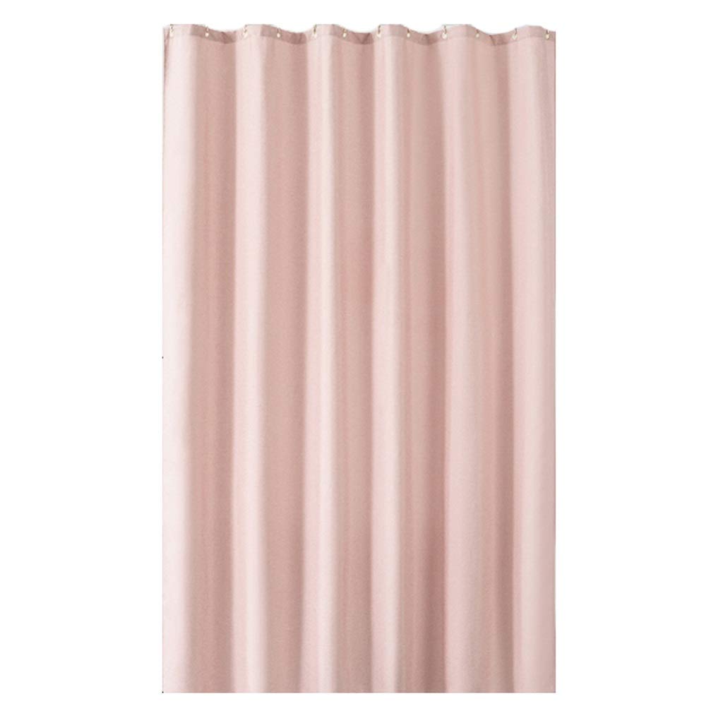 Rideau de douche épais rose 180x200cm imperméable pour salle de bain