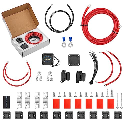 Trintion Split Charge Relay Kit 12V 140A with Intelligent Voltage