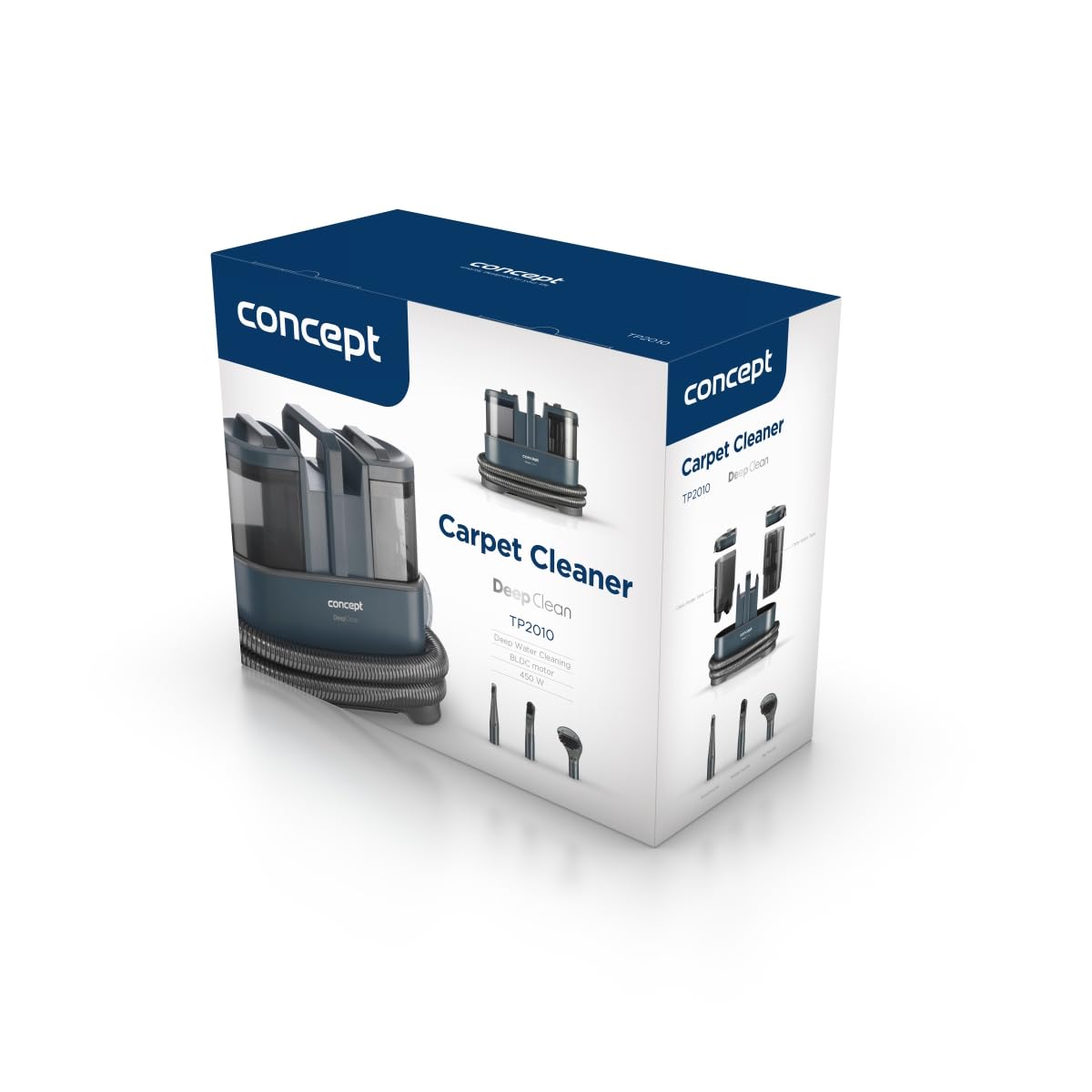 Concept TP2010 Teppichreiniger DEEPCLEAN 450 W, Wasserblau