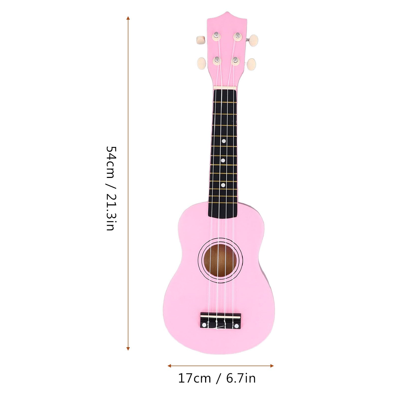 Ukulele per Bambini, Chitarra Ukulele Giocattolo per Bambini 4 Corde Costruzione Leggera e Portatile in Legno, Eccellente qualità del Suono, Utile Idea Pratica per i Bambini