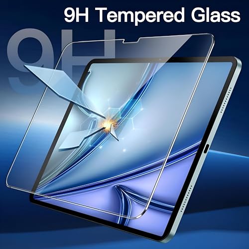 Image of SPCORE Premium Tempered Glass for iPad Air 11-inch (2025 M3 / 2024 M2)[1-Pack] | 9H Hardness, HD Clear, Bubble-Free