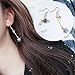 Produktbild VVSBAOZI Kristall Ohrringe Blauer Stern-Mond-Ohrringe japanischer kleiner frischer blauer Stern-Mond-Ohrringe Asymmetrische wilde Planeten-Geometrie-runde lange Ohrringe, 6# H9436 Stern-Sterne