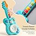 Didklom Children's Guitar Piano Learning Toy, 4-in-1 Educational Gift, with Touch Strings, Suitable for Children of 18 Months, Suitable for Boys and Girls