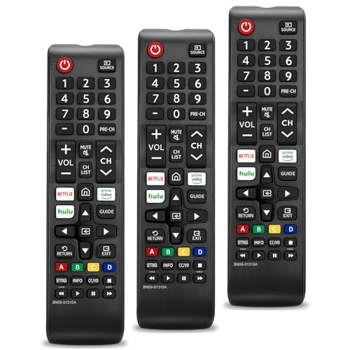 3 Pack Universal Replacement for All Samsung Smart TV Remote for Samsung BN59-01315J BN59-01301A BN59-01315A Remote