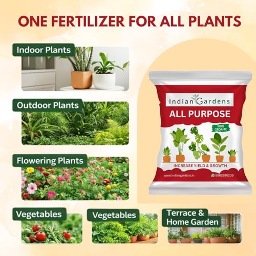 Image of Indian Gardens - All Purpose Fertilizer | Complete Plant Food for Healthy Growth | Granules for Hassle-Free Nutrient Boost | Suitable for Indoor & Outdoor Plants - 400 Grams