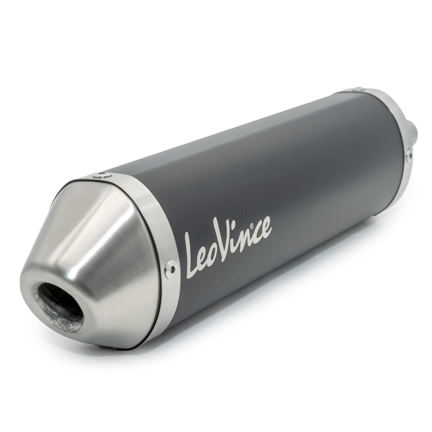 LeoVince Auspuffanlage X-FIGHT Black Edition Edelstahl schwarz für Rieju MRT 50 SM PRO