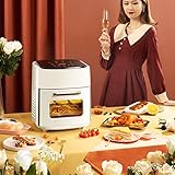 5-in-1 Digital Air Fryer Oven with Rapid Air Circulation, Oil Free LED Screen Timer&Temperature 1400 W Large Capacity Oil-Less Air Fryer, for Small Households & Student Living