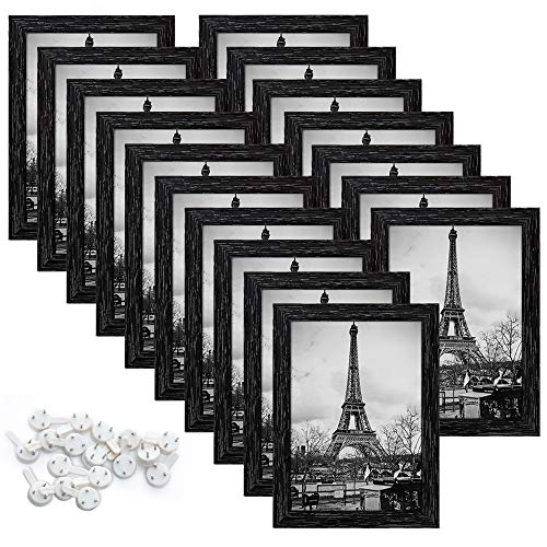 upsimples 5x7 Picture Frame with Real Glass,Bulk Photo Frames for Wall