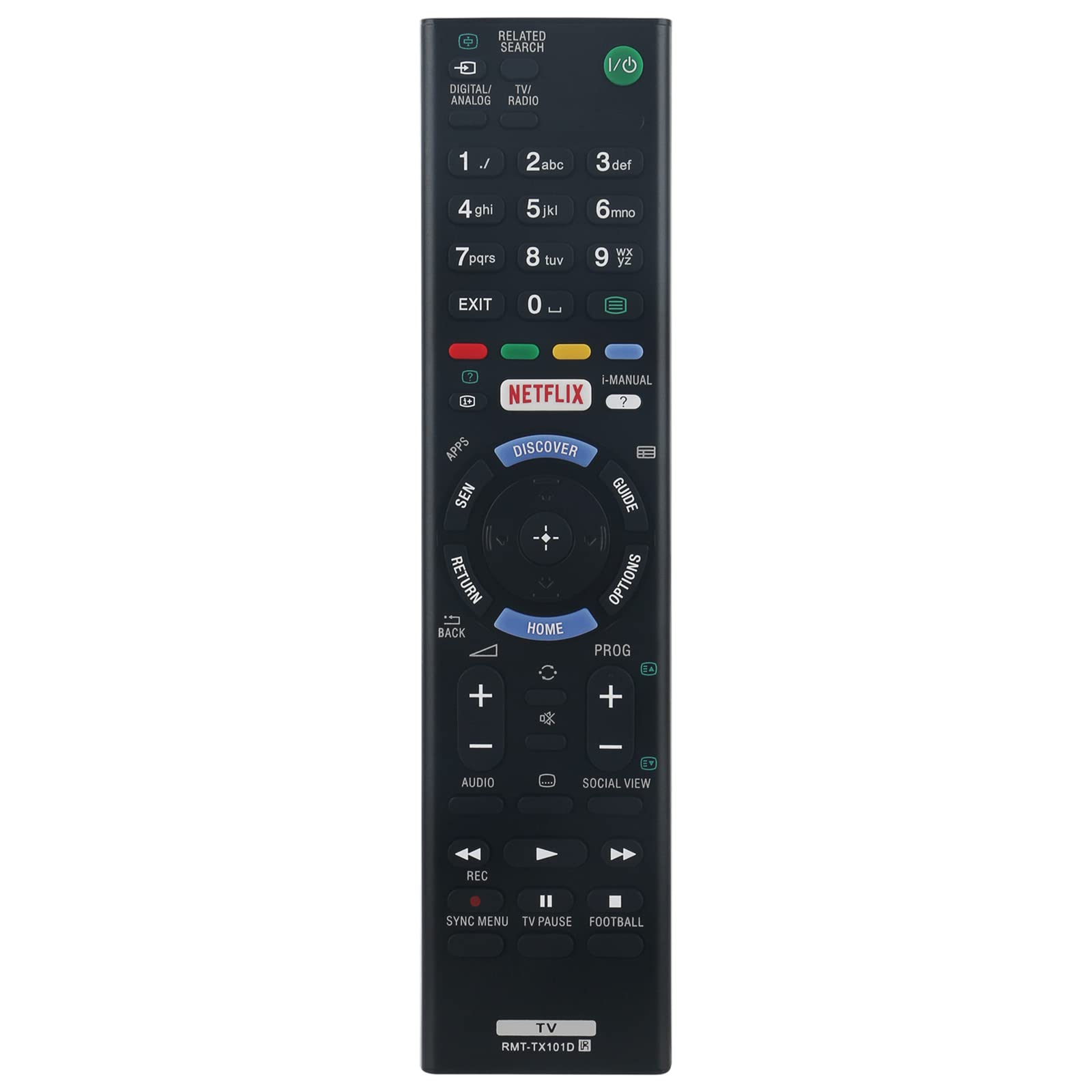 RMT-TX101D Replacement Remote Control Fit for Sony TV KDL-40W705C KDL-32W705C KDL-48W705C