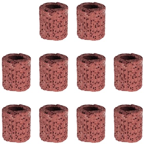 ZZHXSM 10PCS Ceramic Base for Aquarium Plant Cultivation 25mm OD Aquatic Plant Fixing Ring Gravity Ring Aquascape Planting Ring Decorative Ring for Aquarium Aquatic Plant Potting Fixing Anchor Ring