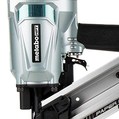 Metabo Hpt Framing Nailer, Pneumatic, Accepts 30 Degree Paper Strip Collated Clipped Head Nails And 30 Degree Paper Strip Collated Offset Round Head Nails, 2-Inch To 3-1/4-Inch (Nr83Aa5) #TOP6