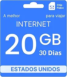 Chip 5g Estados Unidos Eua - 20GB - 30dias