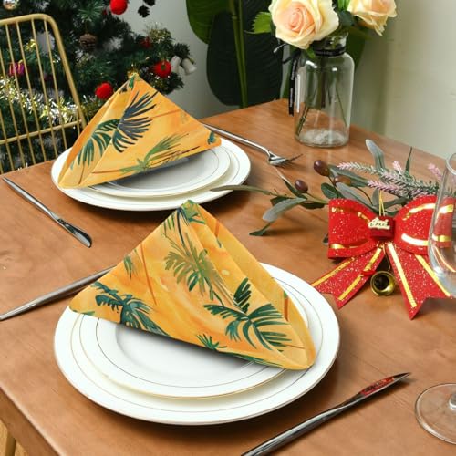 Servilletas de Tela Summer Orange Tropical Trees 20x20 in Pack 6 miniatura 3