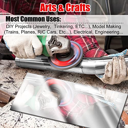 Stainless Steel Sheet, Metal Sheet For Crafting, Flat Sheets Of Metal For Kitchen Diy Craft Making (2 Pcs, 12 X 6 X 0.018 Inch) #TOP6