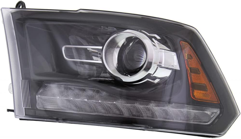 For Dodge Ram 1500 Pickup 2013 2014 Headlight Assembly Sport Projector Type Black Passenger Side | CH2503245 | CH2503245