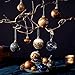 DecorbyHannah Christmas Ornaments Set, 21ct Blue Copper Gold Ornaments for Christmas Tree Decorations, Celestial Shatterproof Plastic Decorative Hanging Ball Bulk for Xmas Holiday Indoor Party Decor