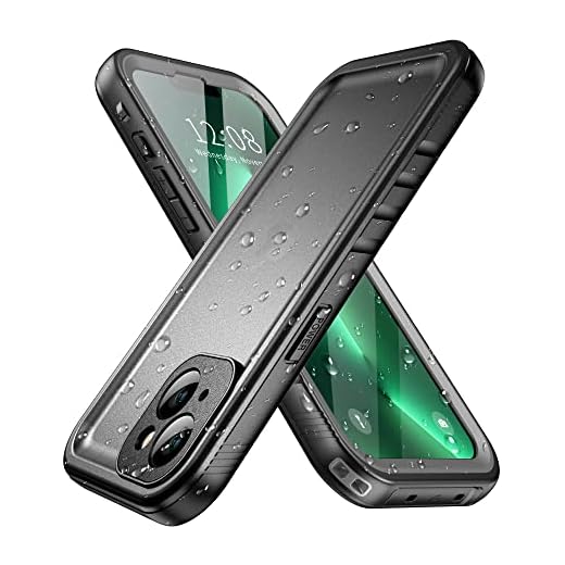 SPORTLINK Coque pour iPhone 13 Étanche Antichoc - 360 degres Incassable Militaire Rigide Intégrale Case/Bumper [IP68 Waterproof/Imperméable] Antipoussière [avec Protection Camera+Écran]-Noir 6,1"