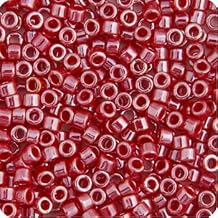 Miyuki Delica 11/0 Red Cadillac Opaque Luster 5.2gms Vial of Japanese Glass Beads