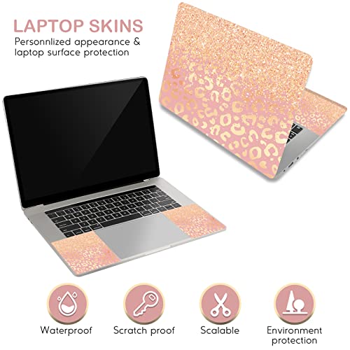 Image of DINKY Laptop Skin Sticker Decal, 12 inch 13 inch 13.3 inch 14 inch 15 inch 15.4 inch 15.6 inch Laptop Universal Reusable Vinyl Skin Stickers Cover Art Decal Notebook PC Personalized Protector-Leopard Print