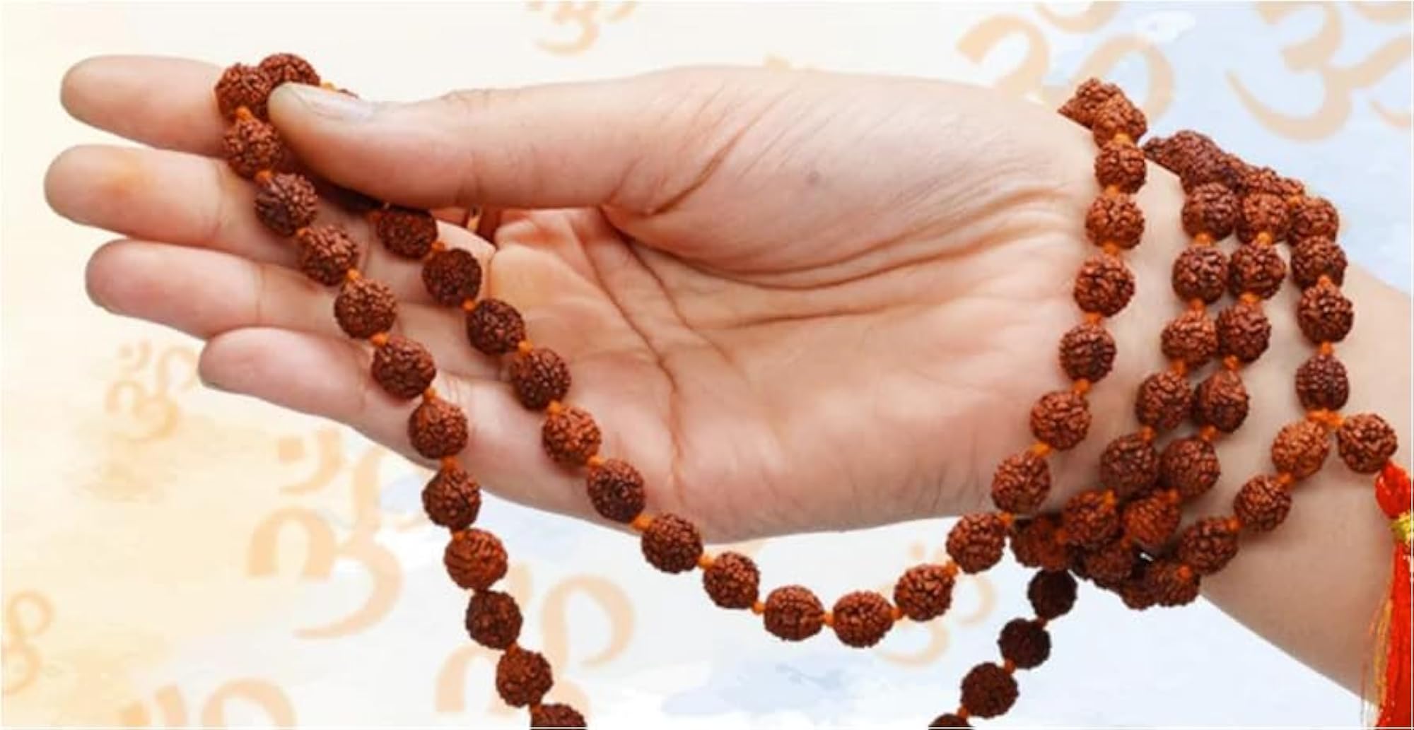 5 Mukhi Rudraksha Mala, Authentic Nepali Beads, Spiritual Gift