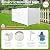 No Dig Air Conditioner Fence PVC Privacy Screen 2 Panels Trash Can Fence 50" W X 50" H Swimming Pool Equipment Enclosure Outdoor Privacy Walls for HOA
