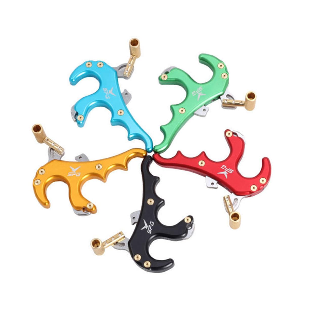 SUPVOX Four-Finger Spreader Metal Tool Comfortable Grip for Outdoor Hunting Training