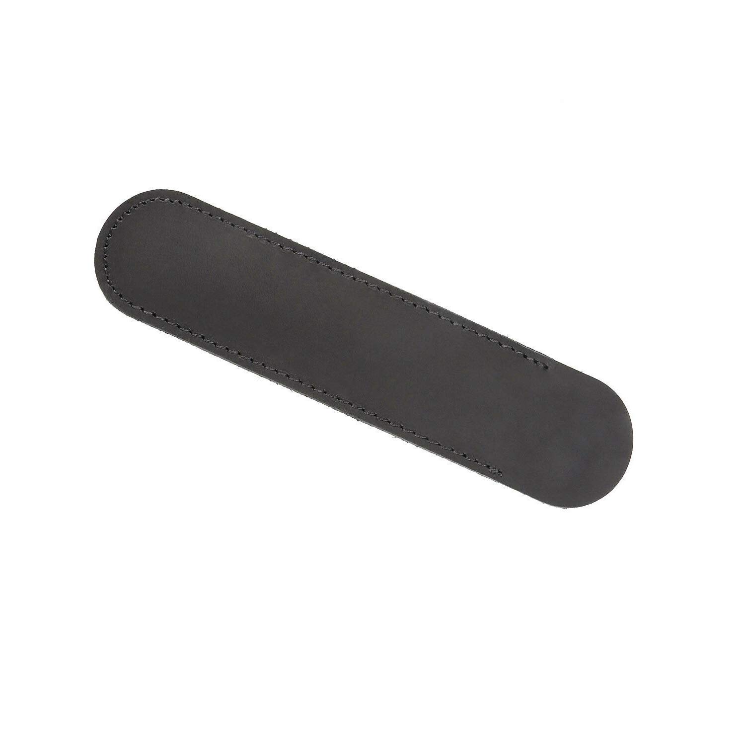 POWERTOOL Leather Pen Case, Handmade, Soft, Protective Sleeve Cover for 1 Pen, Magnetic Closure, 15x4.2cm, Black