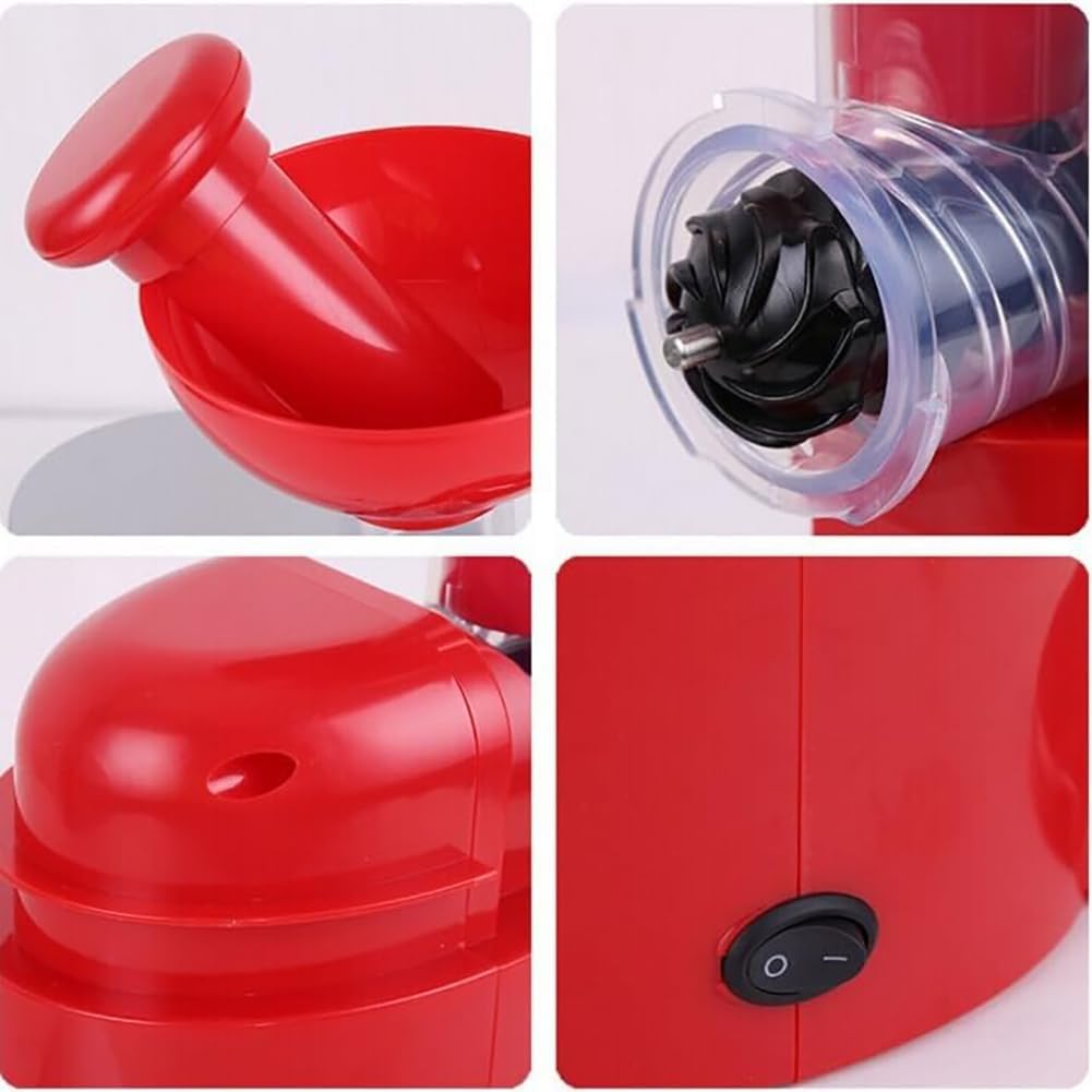 Machine à Desserts glacés, Sorbetière Maison, Sorbetière Italienne, Sorbetière au Yaourt glacé 500 ML, Yaourt glacé à l'italienne, Sorbet aux Fruits et guimauves White