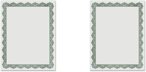 Geographics Optima Certificados verdes y sellos, pack de 25(39452)