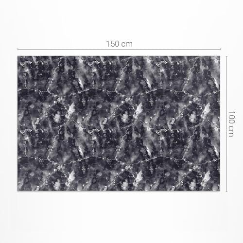 Tapis extérieur en PVC aspect pierre décorative de forme rectangle