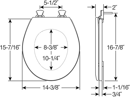 Miniatura 3 de House  Homebody Co Asiento redondo para inodoro blanco con imagen al aire libre osos de madera de abedul
