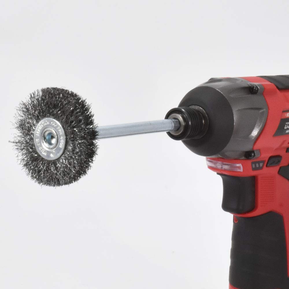 Amazon.co.jp: AP 1/4HEX ワイヤーブラシ スチール ホイール型