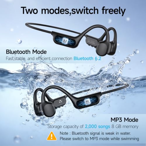 IP68 Waterproof Swimming Headphones w/ 8GB MP3 - image 4