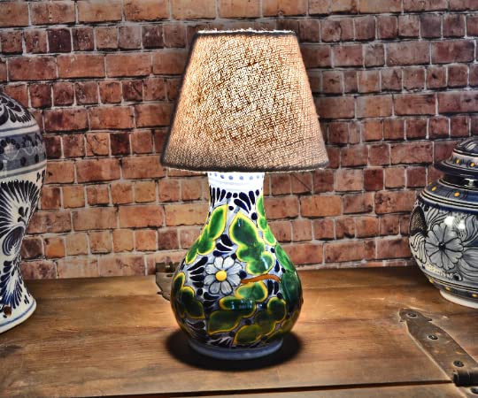 Reviews de Lamparas de mesa mexico , tabla con los diez mejores. 47 Lampara de mesa de Talavera Poblana, lámpara de buró, lampara de cerámica, Talavera Poblana, CM358