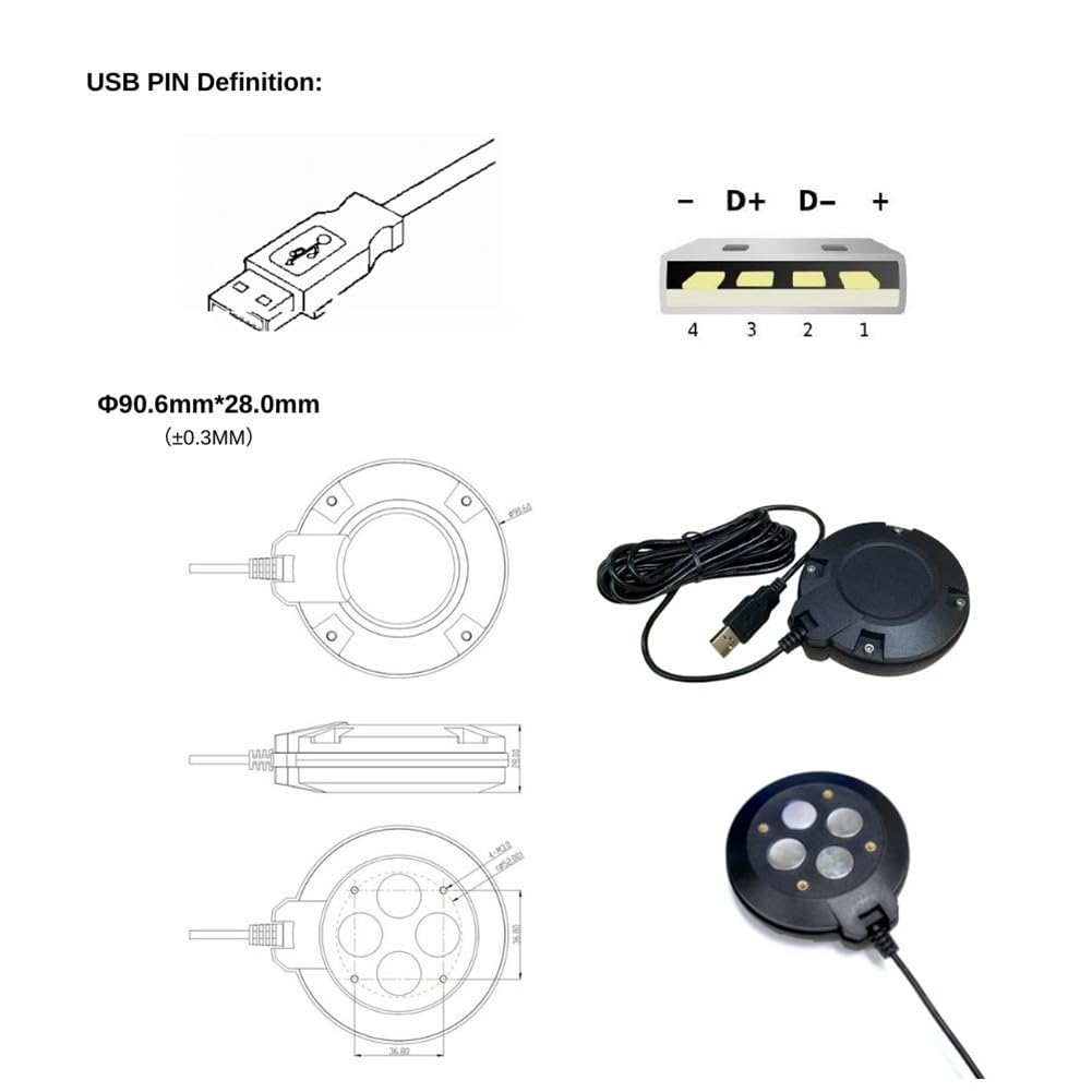 1 pieza GM906BT L1 L5 Soporte agrícola Android Bluetooth USB GPS GNSS receptor módulo de antena 5V Baud Rate 115200 tamaño pequeño negro