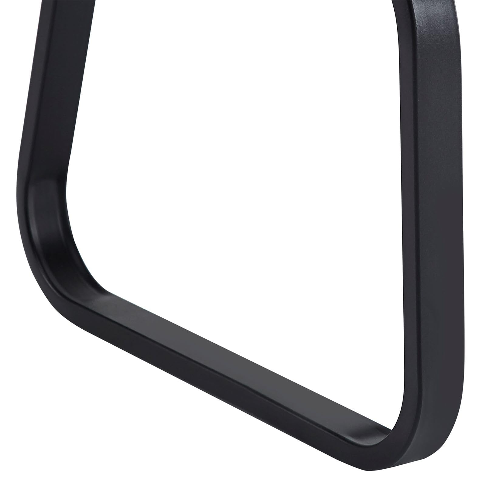 IDIMEX Banc Design Vilas siège avec 3 Places, Banquette d'intérieurau piètement Noir et Dossier au revêtement synthétique Noir
