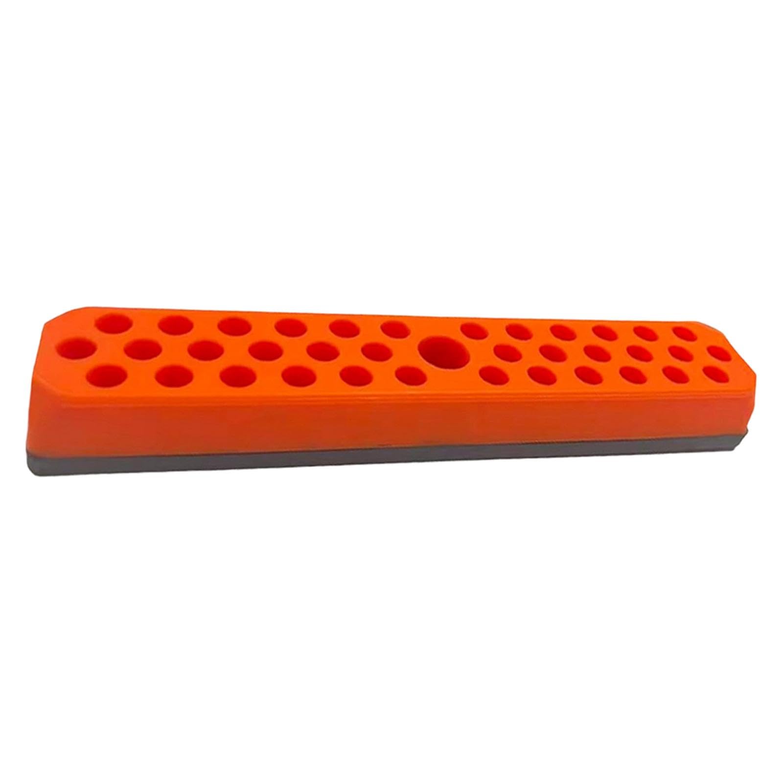 atorse hex bit holder stable reliable storage shelf for workbenches workshop office orange home & garden