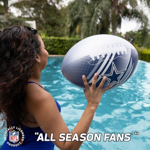 Image of BigMouth 18 inch Inflatable Pool Football Officially Licensed NFL Fan Gear Merchandise Beach Ball Games for Adults and Teens