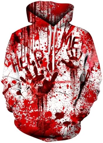 ALISISTER Unisex Hoodie Herren Damen 3D Druck Kapuzenpullover Langarm Hooded Pullover Sweatshirts mit Fleece-Innenseite S-XXL