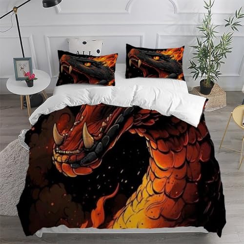 Housse de couette dragon brun pour transformer une chambre de garçon ado